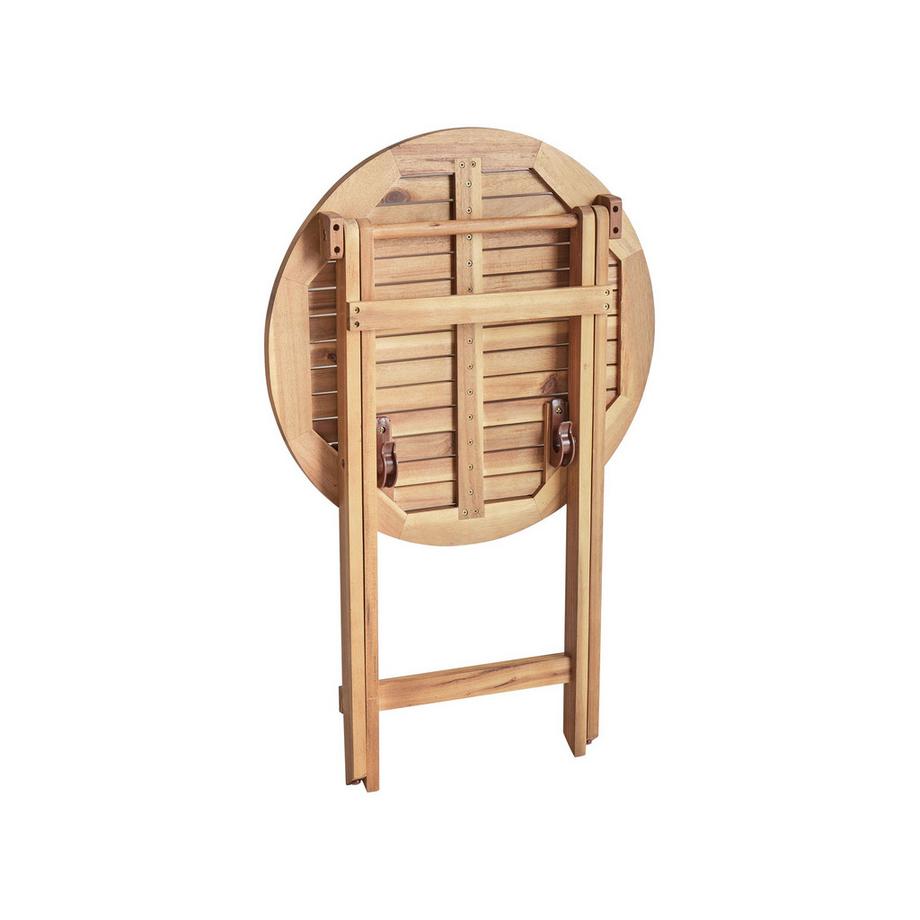 Beliani Outdoor Bistrotisch aus Akazienholz Mediterran PROSSEDI  