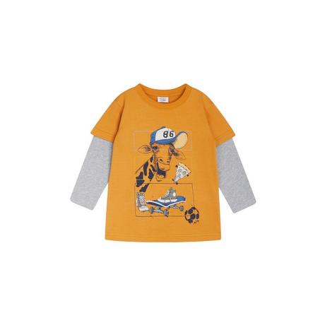 Hust and Claire  Jungen Langarmshirt Anton Giraffe 