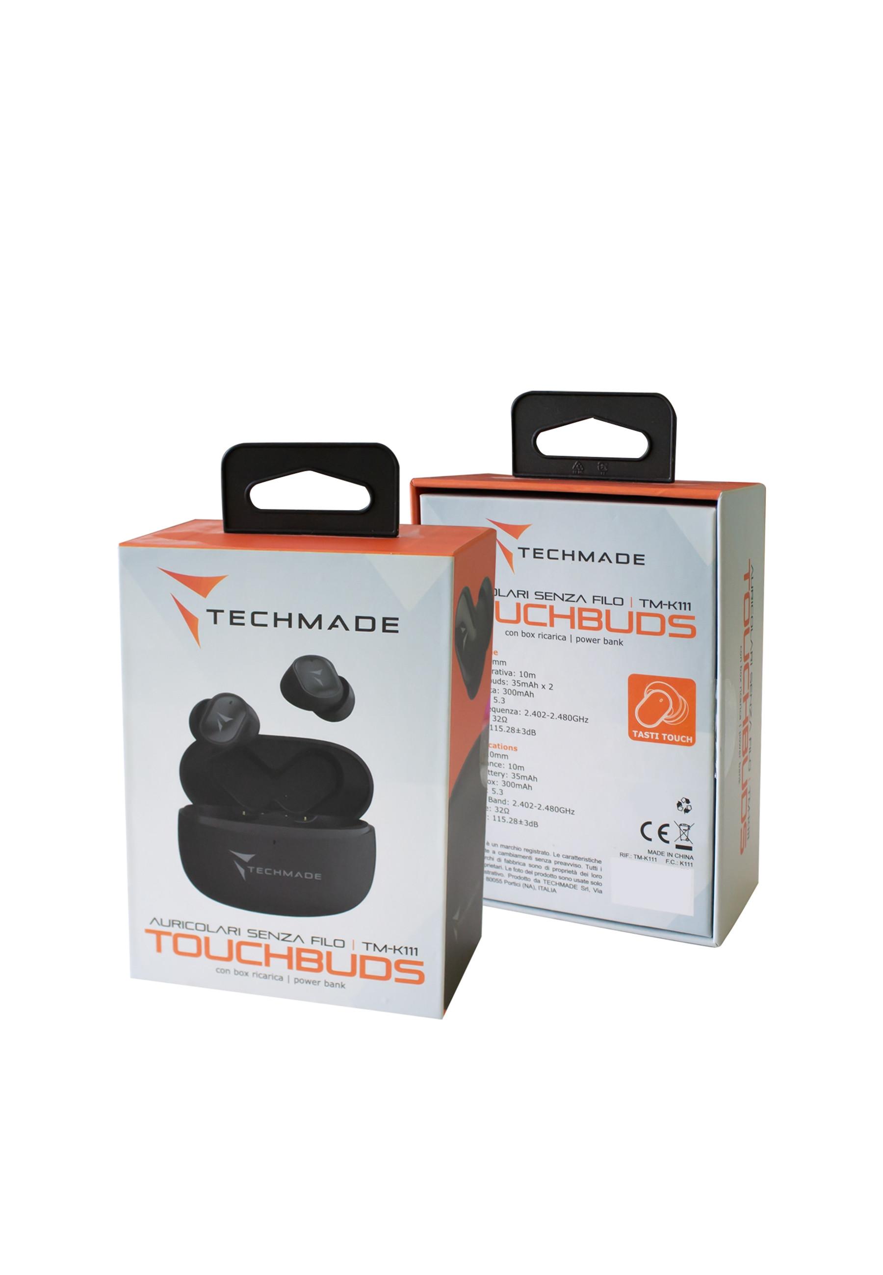 Techmade  Techmade Earbuds K111 Black 
