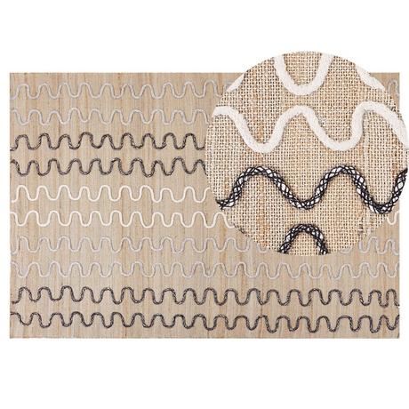 Beliani Tapis en Jute Rustique SOGUT  