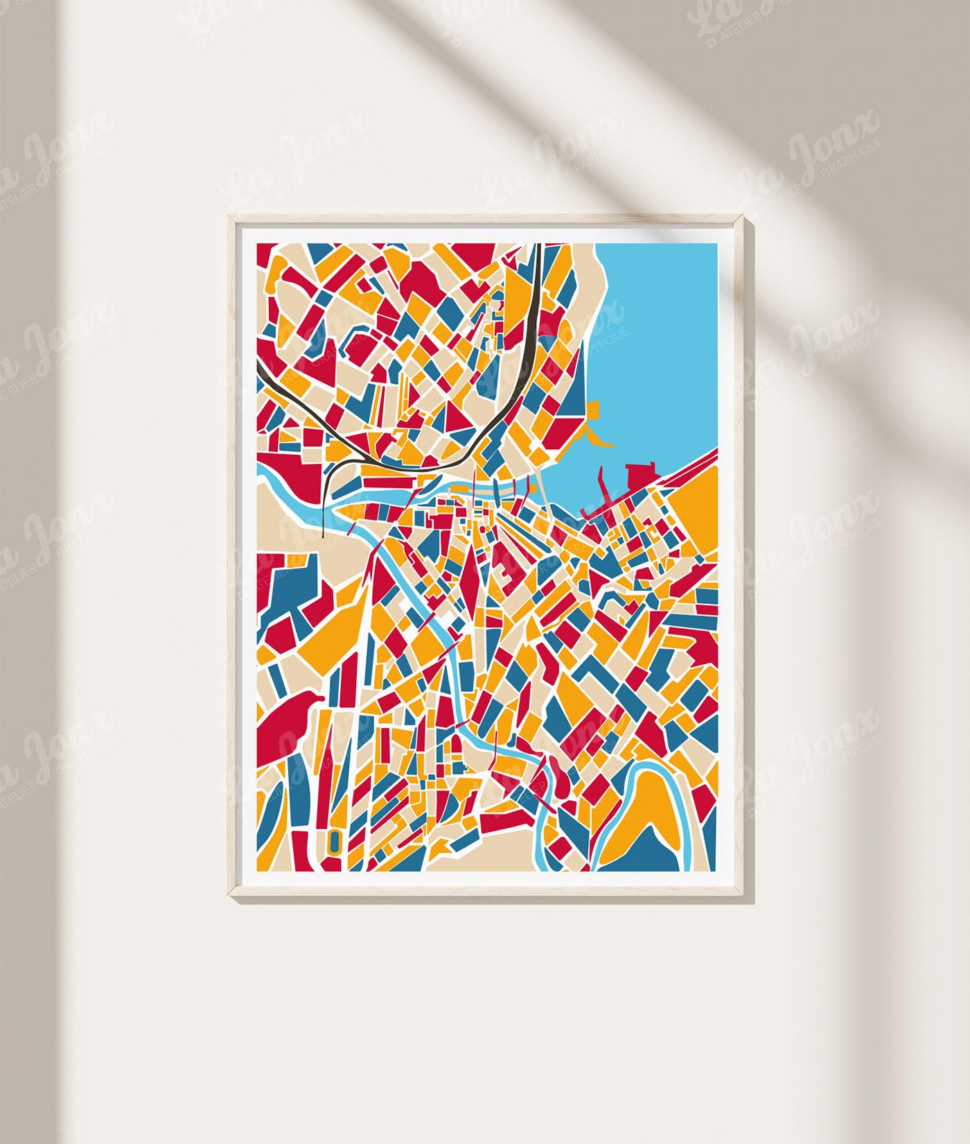 La-Jonx Carte de Genève - Poster  
