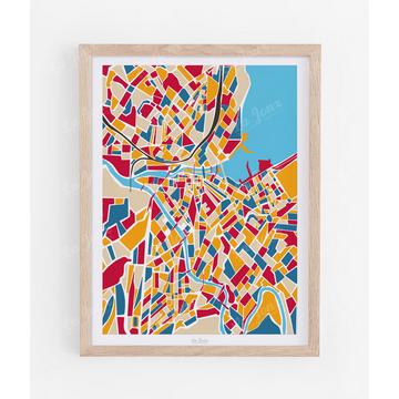 Carte de Genève - Poster