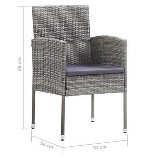 VidaXL Garten-essgruppe poly-rattan  