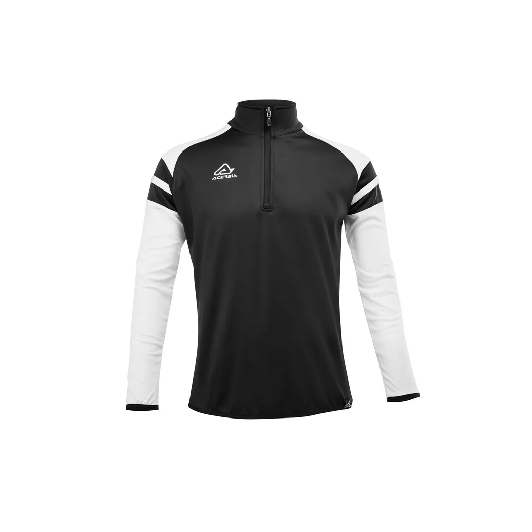 Acerbis - sweatshirt 1/2 zip kind kemari, 11-12A, Schwarz/Weiss