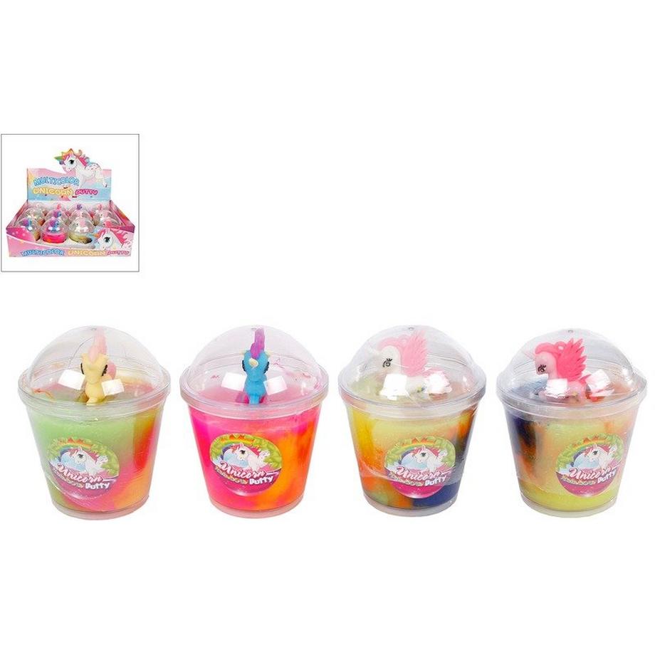 ROOST Einhornputty mit Figur 620954 4 ass.