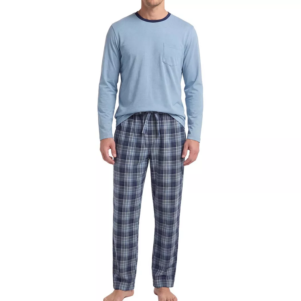 Ammann - Mix & Match - Schlafanzug, für Herren, Blau, Größe 3XL