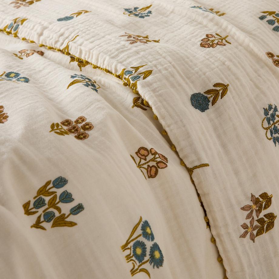 La Redoute Intérieurs Ellin Housse de Couette Fleurie en Gaze de Coton  