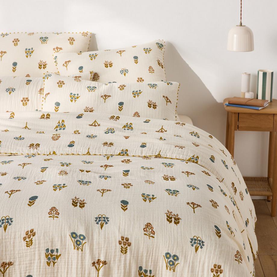 Housse de couette en gaze de coton