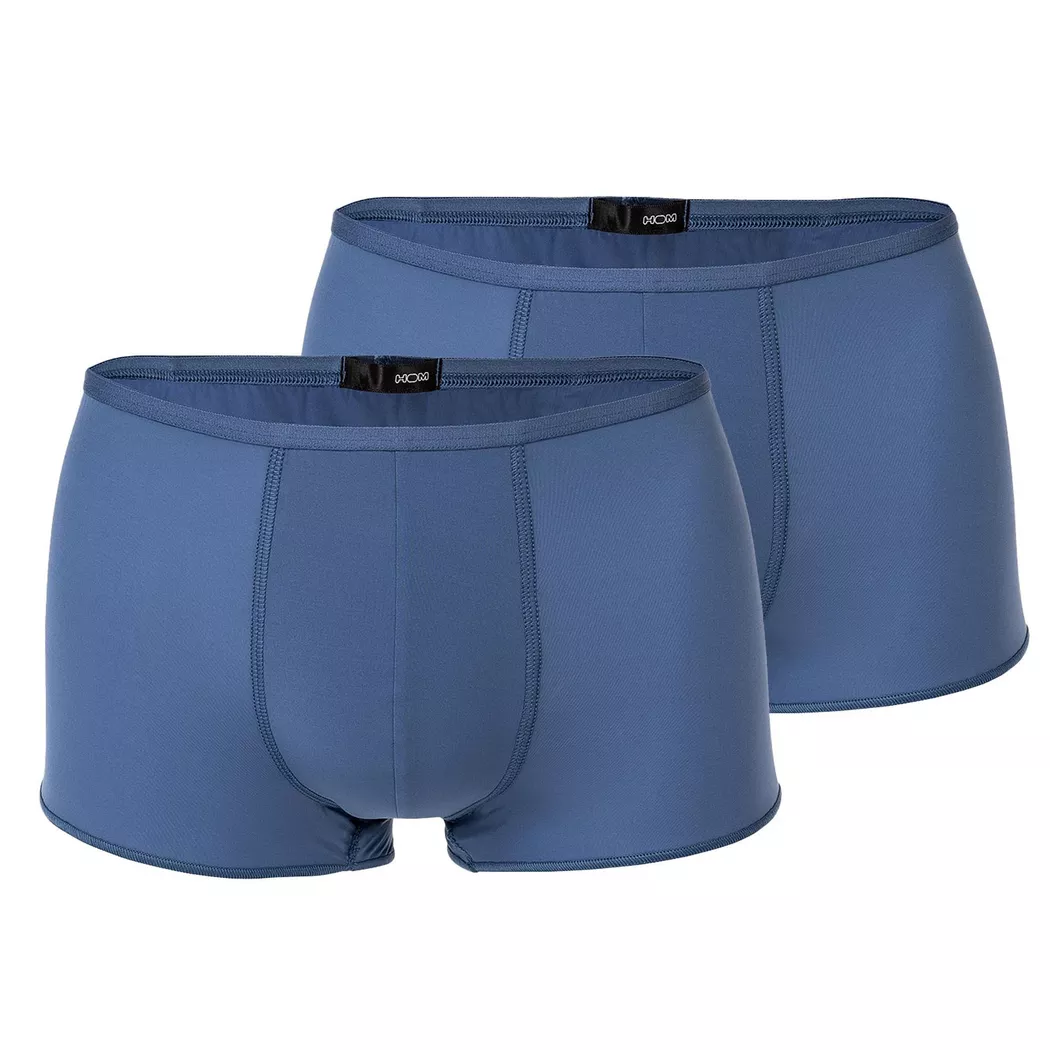 HOM - Boxershort  2er Pack Stretch, für Herren, Blau, Größe L