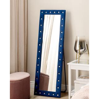 Beliani Miroir sur pied en Velours Moderne ANSOUIS  