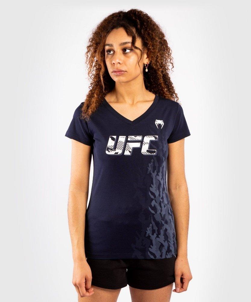 Image of Ufc Authentic Fight Week Kurzarm T-shirt Unisex Blau M