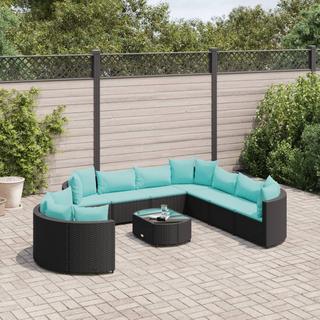 VidaXL set salotto da giardino Polirattan  