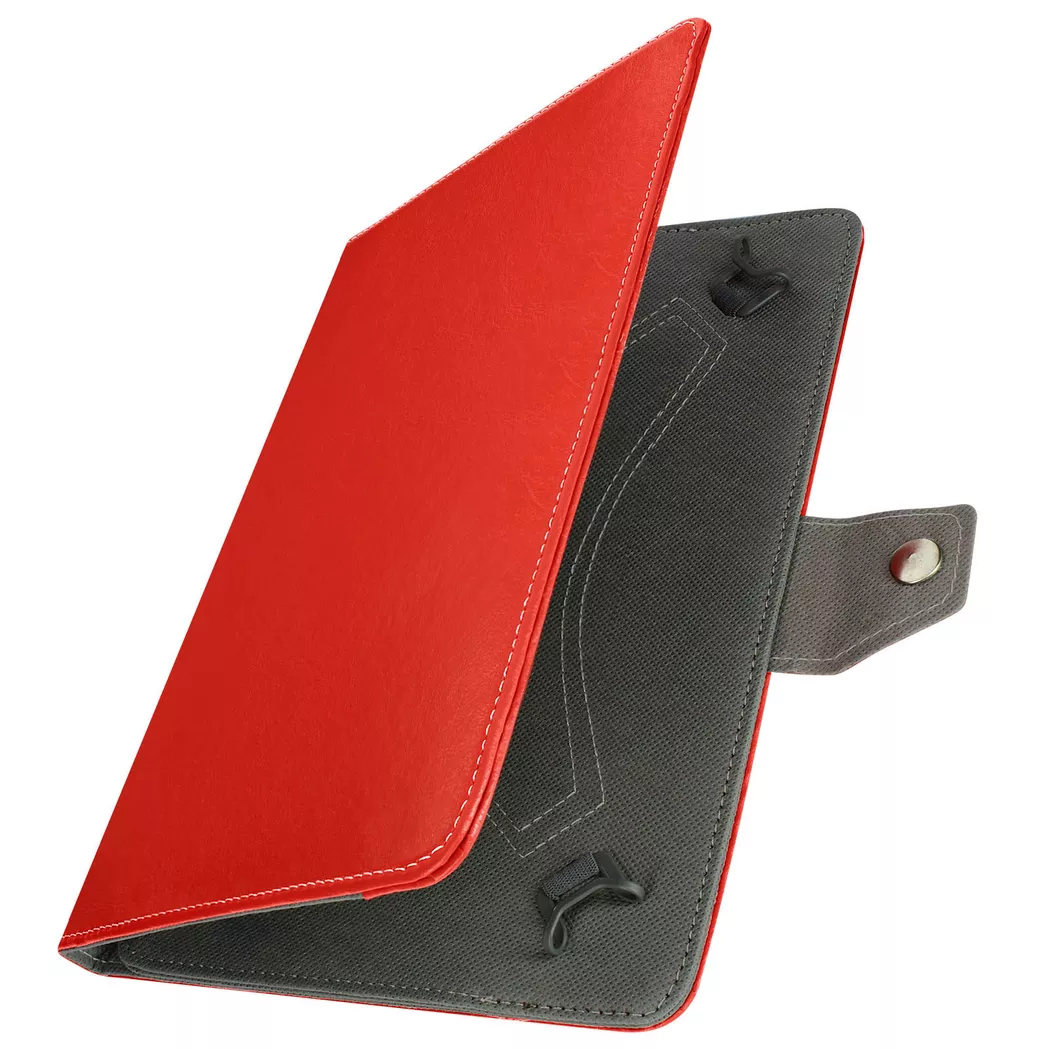 Avizar - Rote Tablet-Hülle mit Ledereffekt