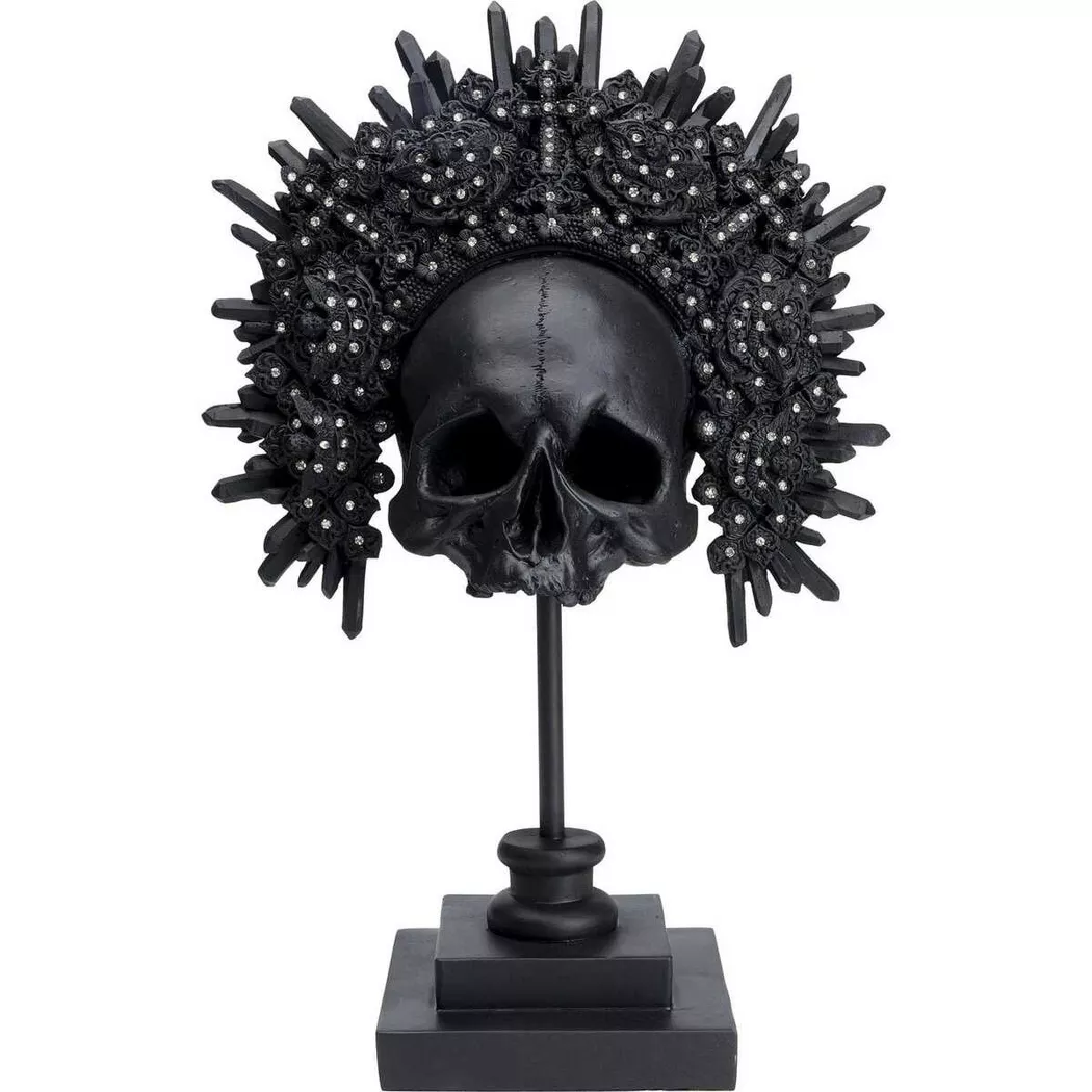 KARE Design - Deko Objekt King Skull, One Size, Schwarz