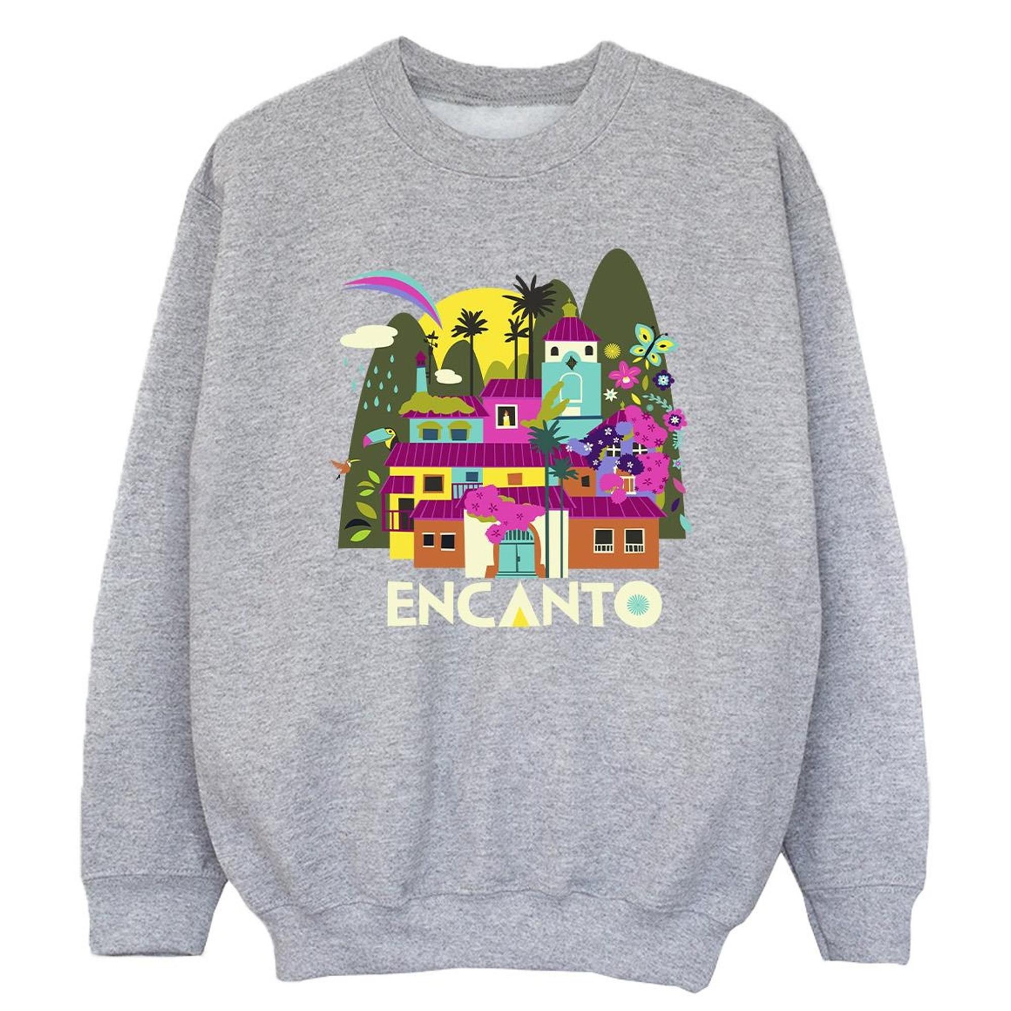 Image of Encanto Many Houses Sweatshirt Unisex Grau 140/146