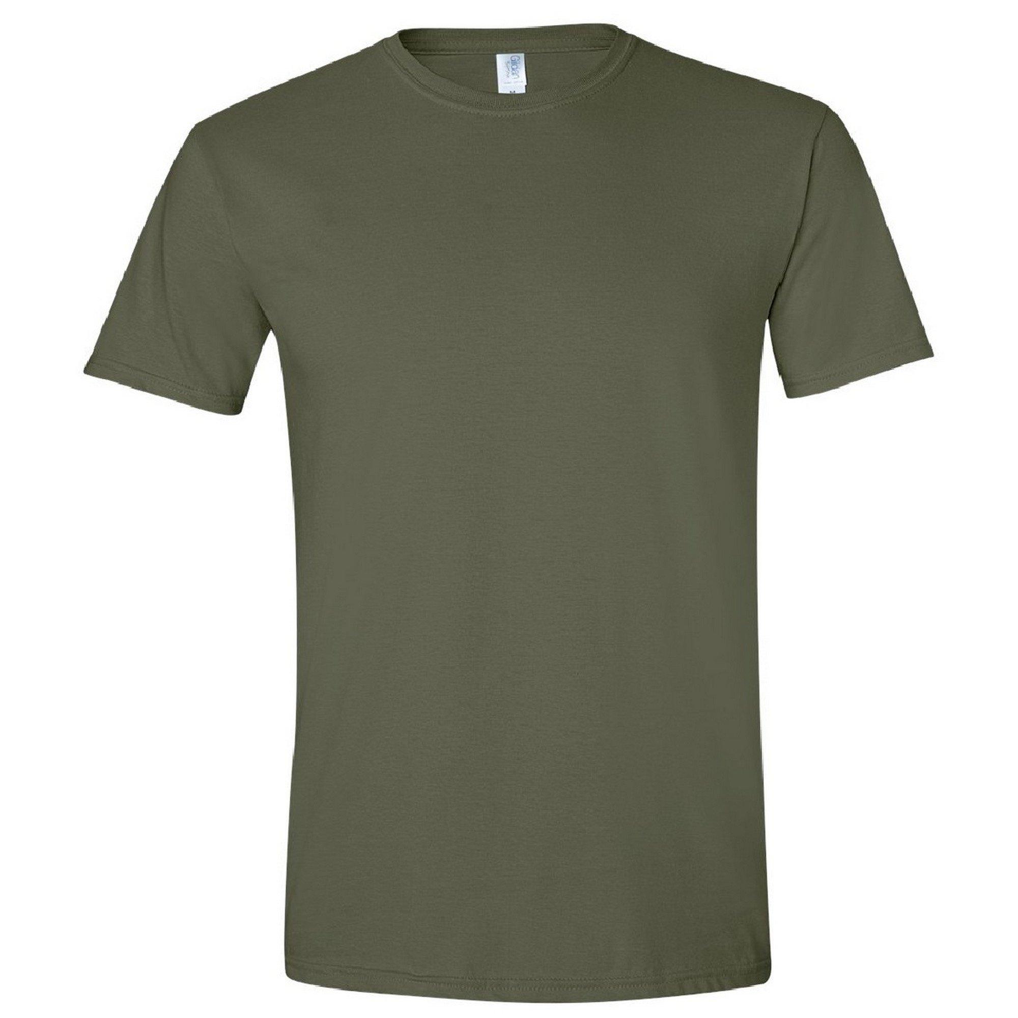 Image of Softstyle Tshirt, Kurzarm, Rundhalsausschnitt Herren Militärgrün M