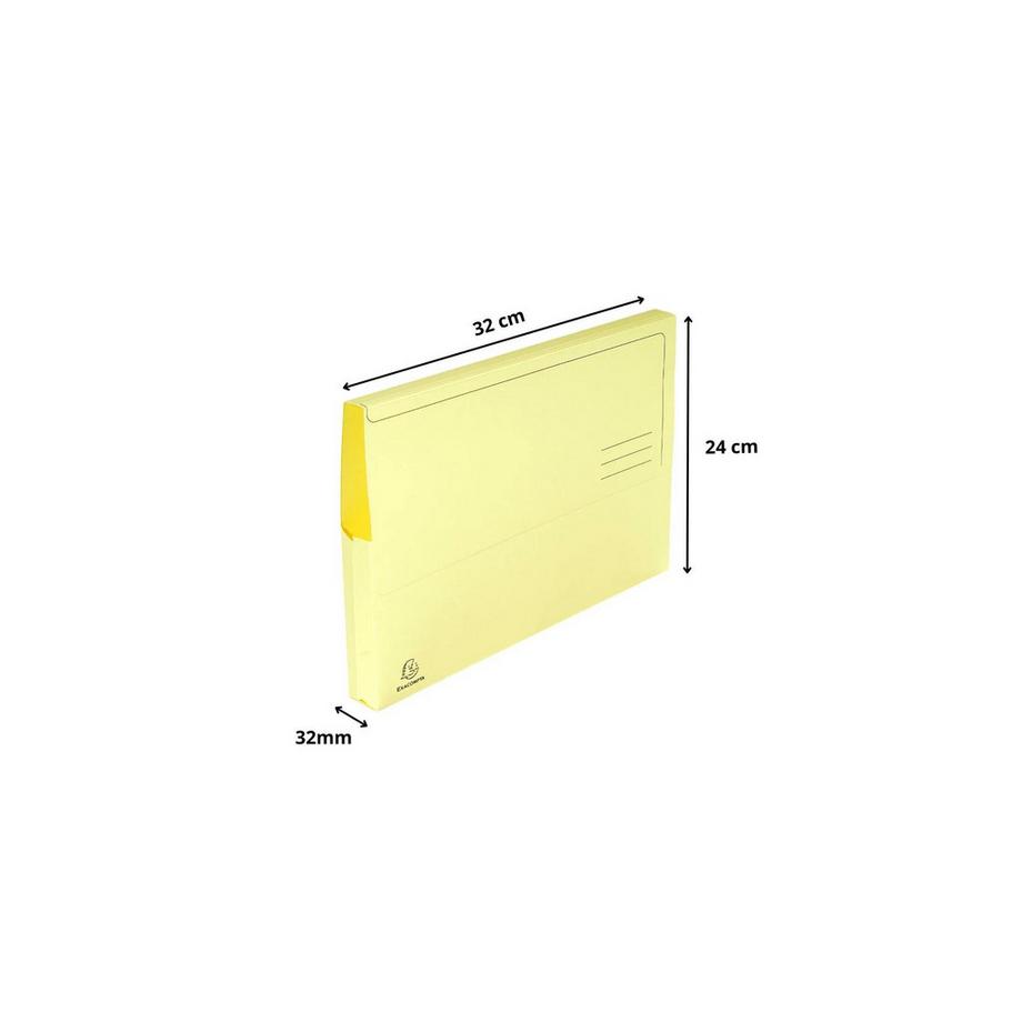 Exacompta Confezione da 10 cartelle con tasca SUPER 210 - 24,5x32,5cm - x 18  
