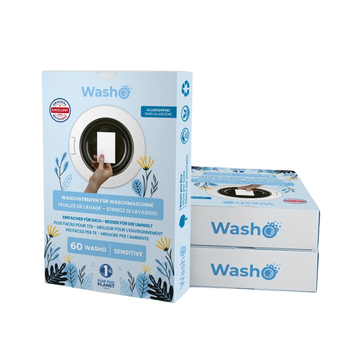 Washo Washo Bandelettes de lavage Sensitive (60 pces)  