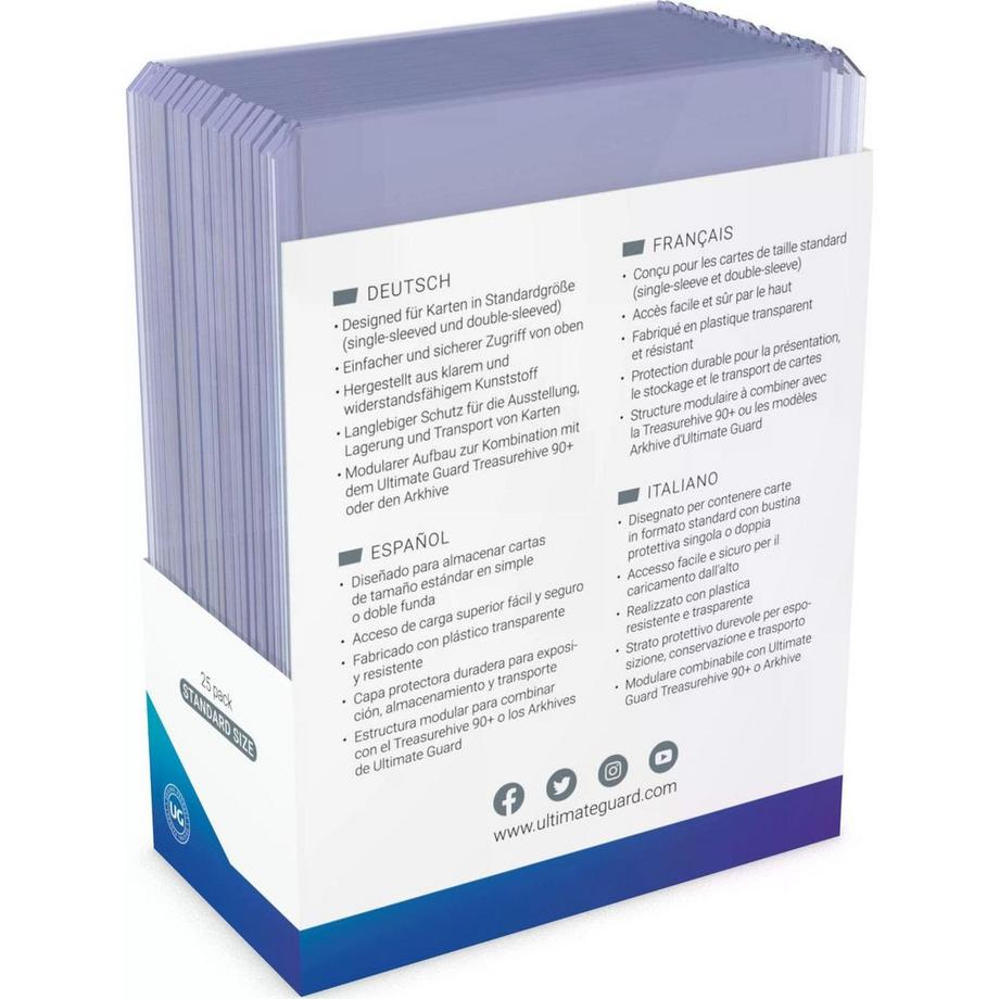 Ultimate Guard  Ultimate Guard Card Covers Toploading 35 pt Clear 