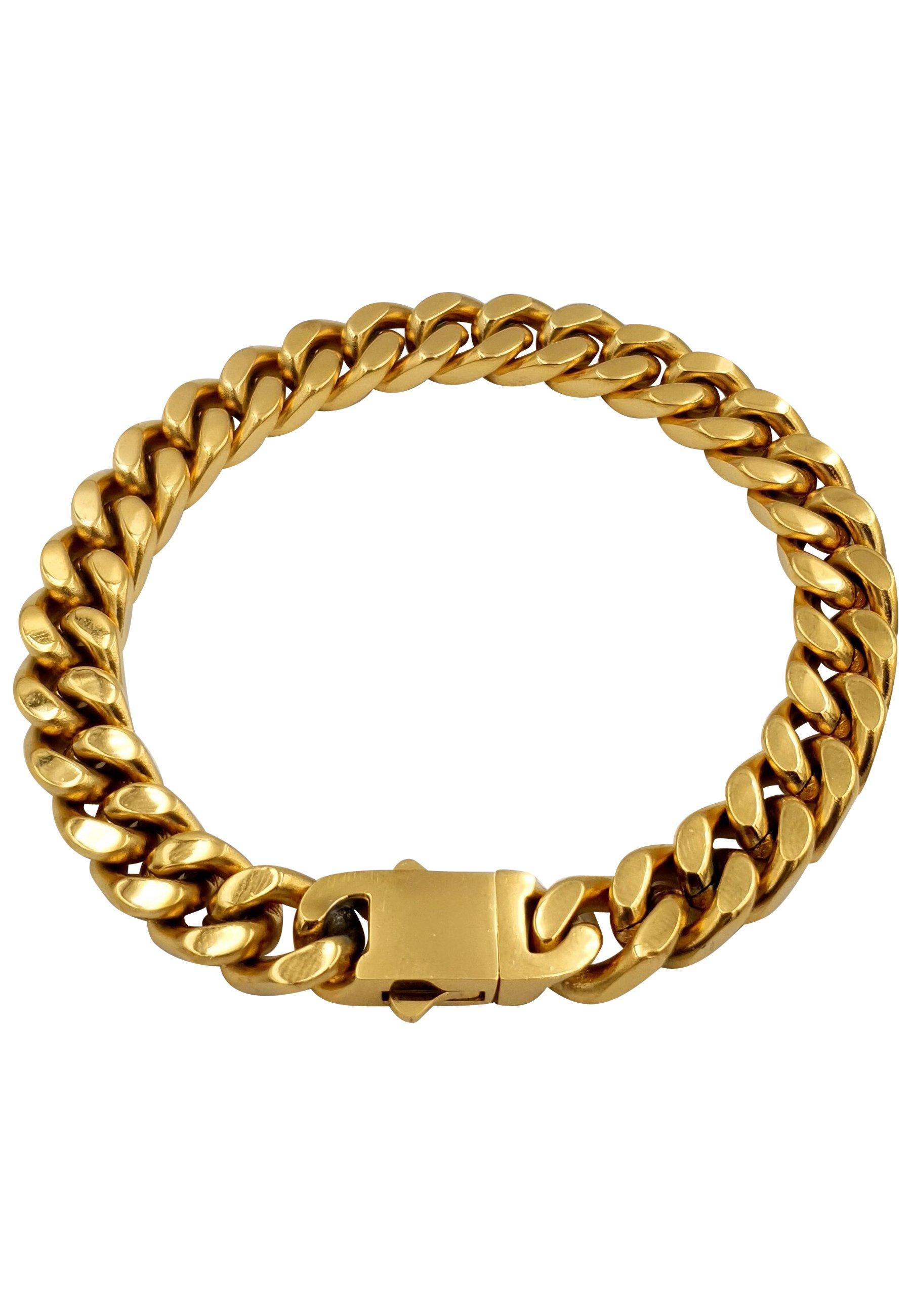 Image of Cuban-style Armband Unisex Gelbgold 21cm