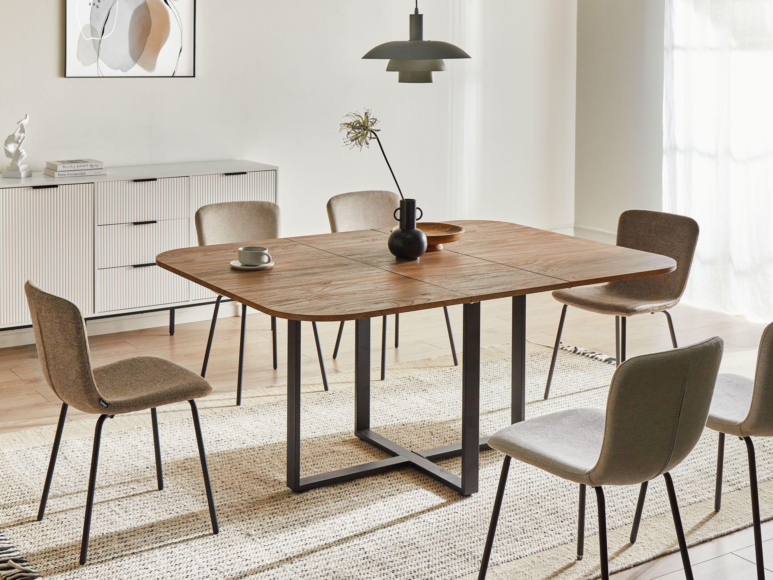 Beliani Tavolo da pranzo estensibile en Fibra a media densità (MDF) Moderno COOPER  