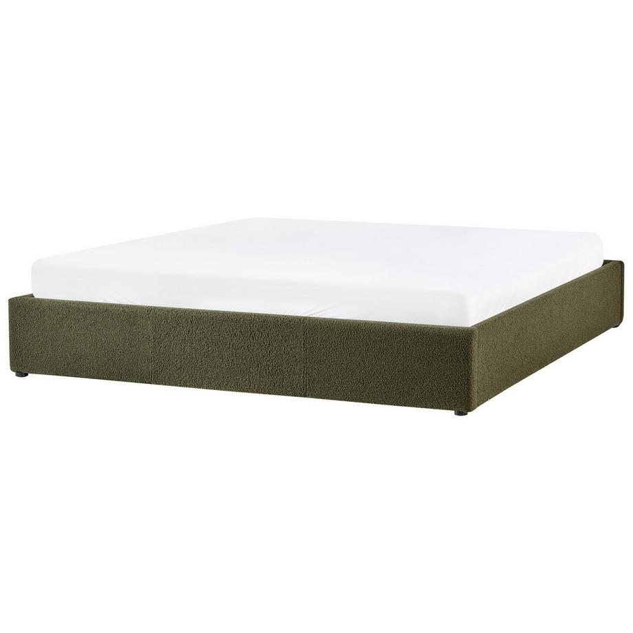 Beliani Letto con ottomano senza testata en Bouclé  DINAN  