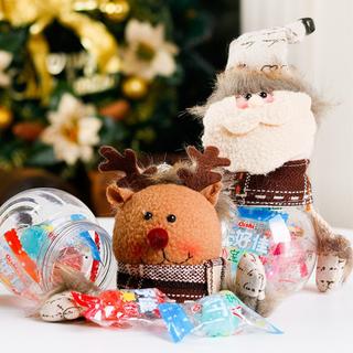 Cover-Discount  Decorazione invernale natalizia Contenitore Babbo Natale 