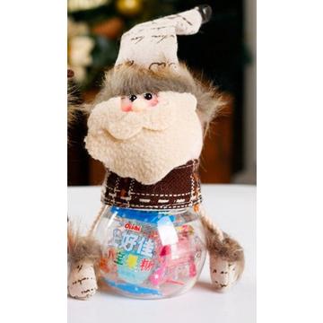 Decorazione invernale natalizia Contenitore Babbo Natale