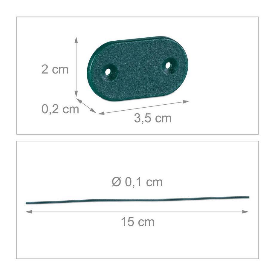 B2X Befestigungsvorrichtung für Sichtschutz im 52er Set  