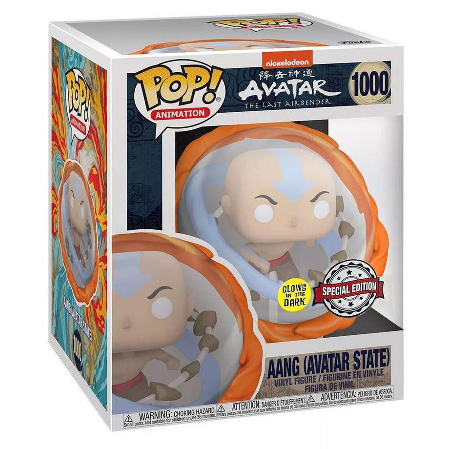 Funko  Figura POP Avatar Aang Tutti gli Elementi Brillantezza nel Buio Esclusivo 