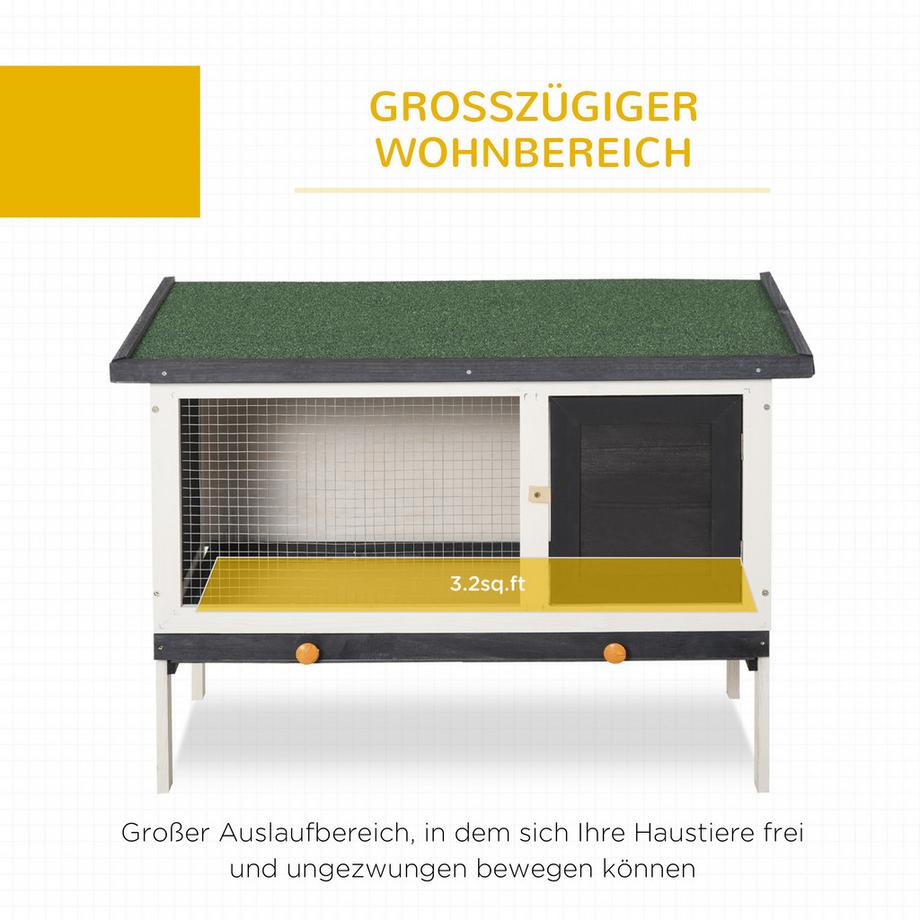 PawHut  Zwergkaninchenstall 
