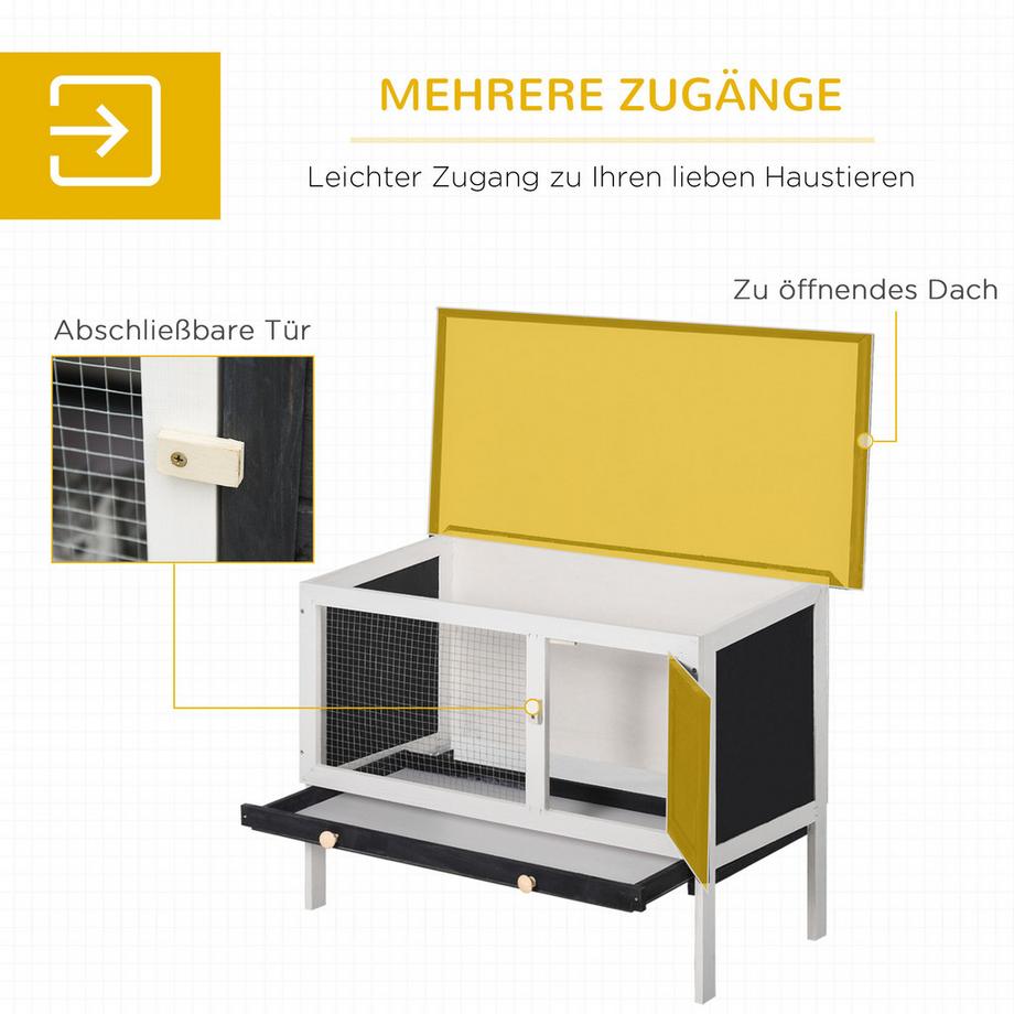 PawHut  Zwergkaninchenstall 