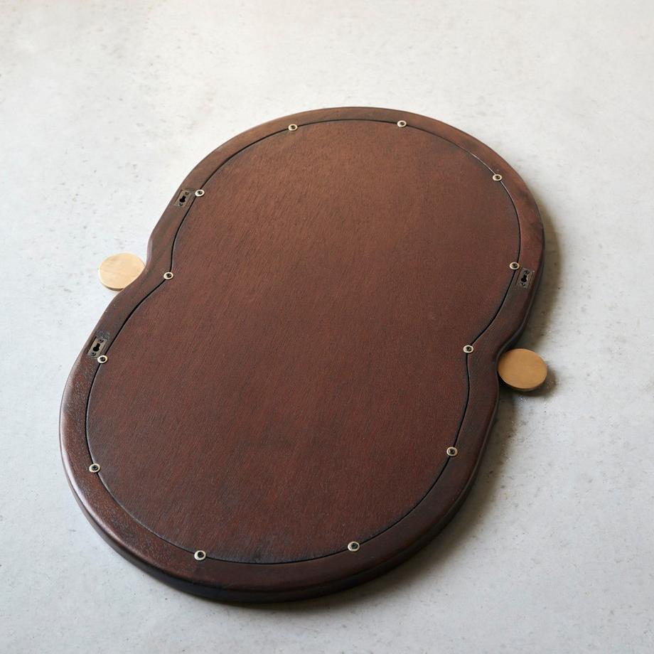 Tikamoon Spiegel Agate aus Mindiholz, 80 x 50 cm  