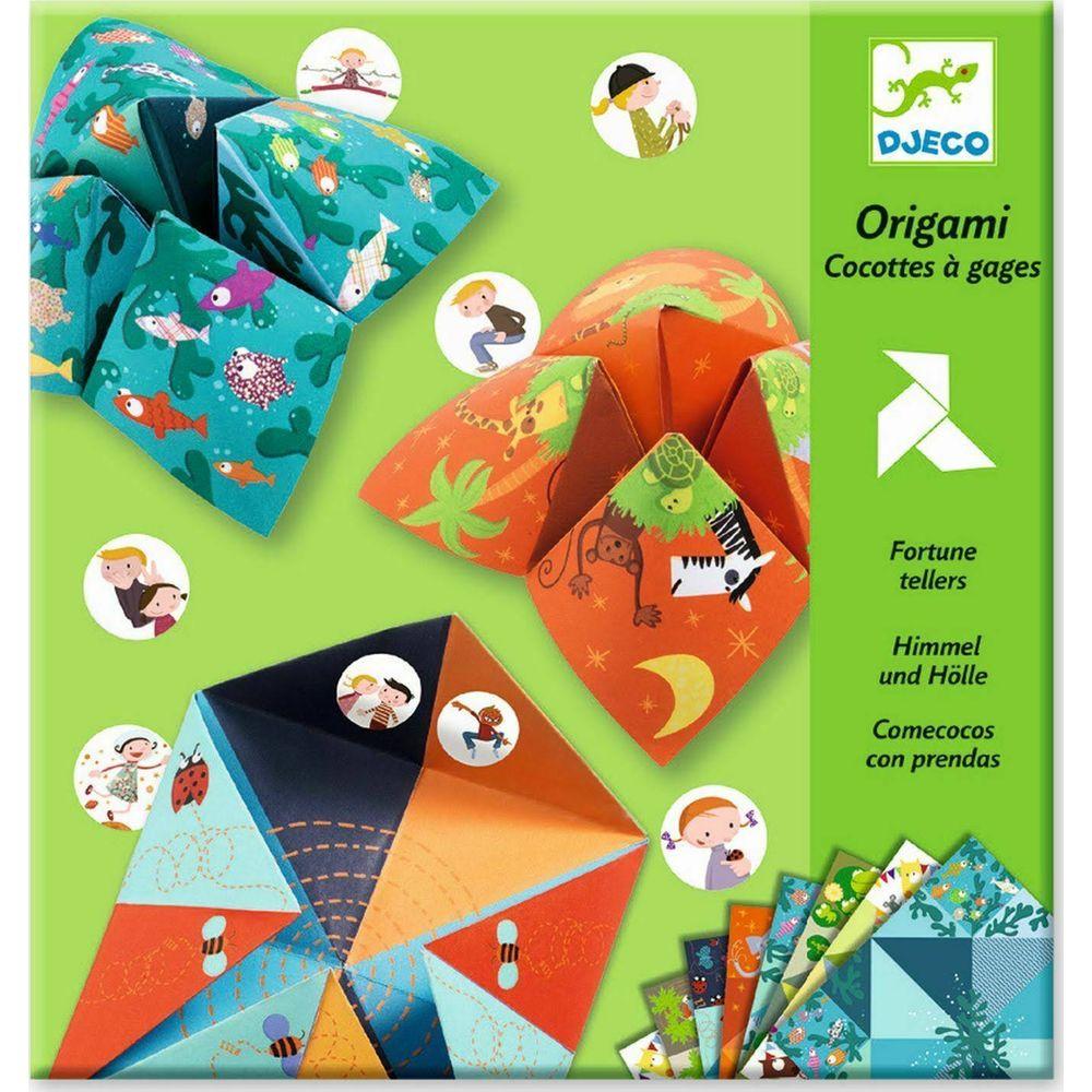 Image of Kreativ Origami Himmel und Hölle Spiel - Tiere Multicolor