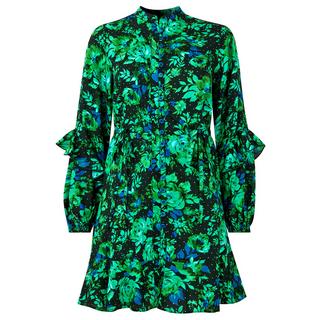 Joe Browns  Robe Mini Volantée Florale Bleu Cobalt 