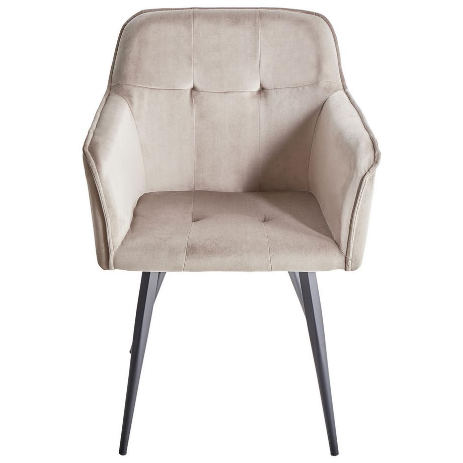 Beliani Set di 2 sedie da pranzo en Velluto Moderno JASMIN  