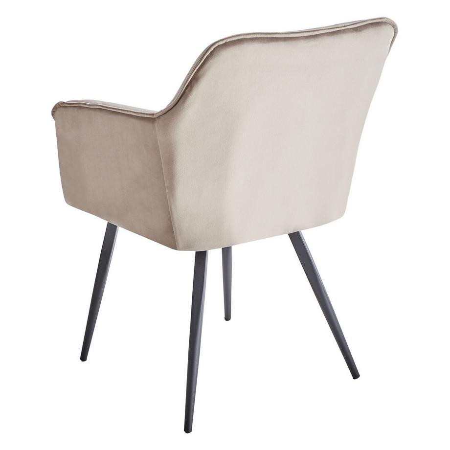 Beliani Set di 2 sedie da pranzo en Velluto Moderno JASMIN  