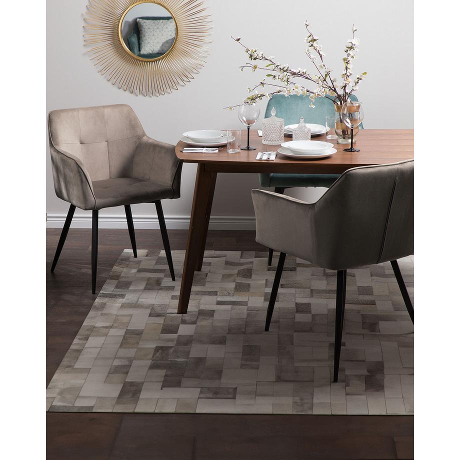 Beliani Set di 2 sedie da pranzo en Velluto Moderno JASMIN  