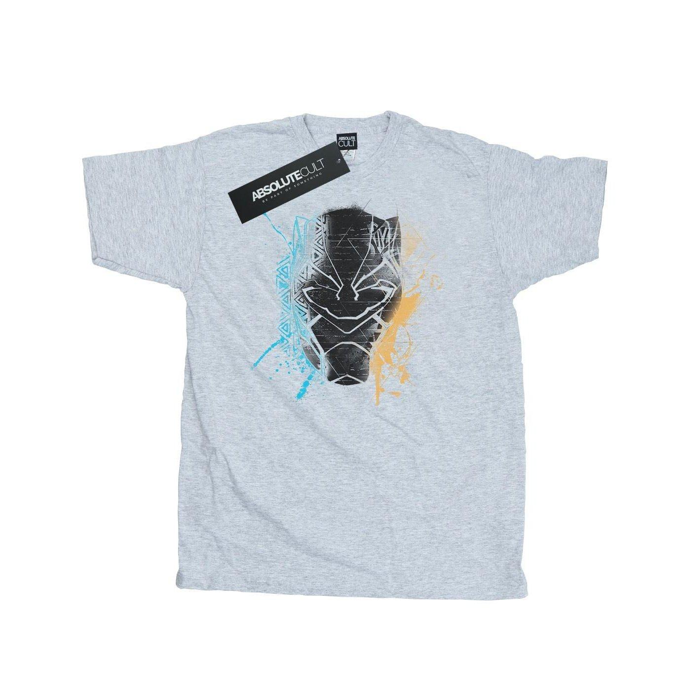 Image of Black Panther Splash Tshirt Herren Grau XXL