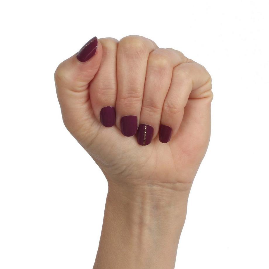 LAUED  films à ongles végétaliens solid purple Golden Line 