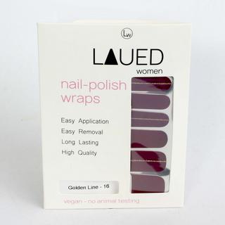 LAUED  vegane Nagelfolien solid purple Golden Line 