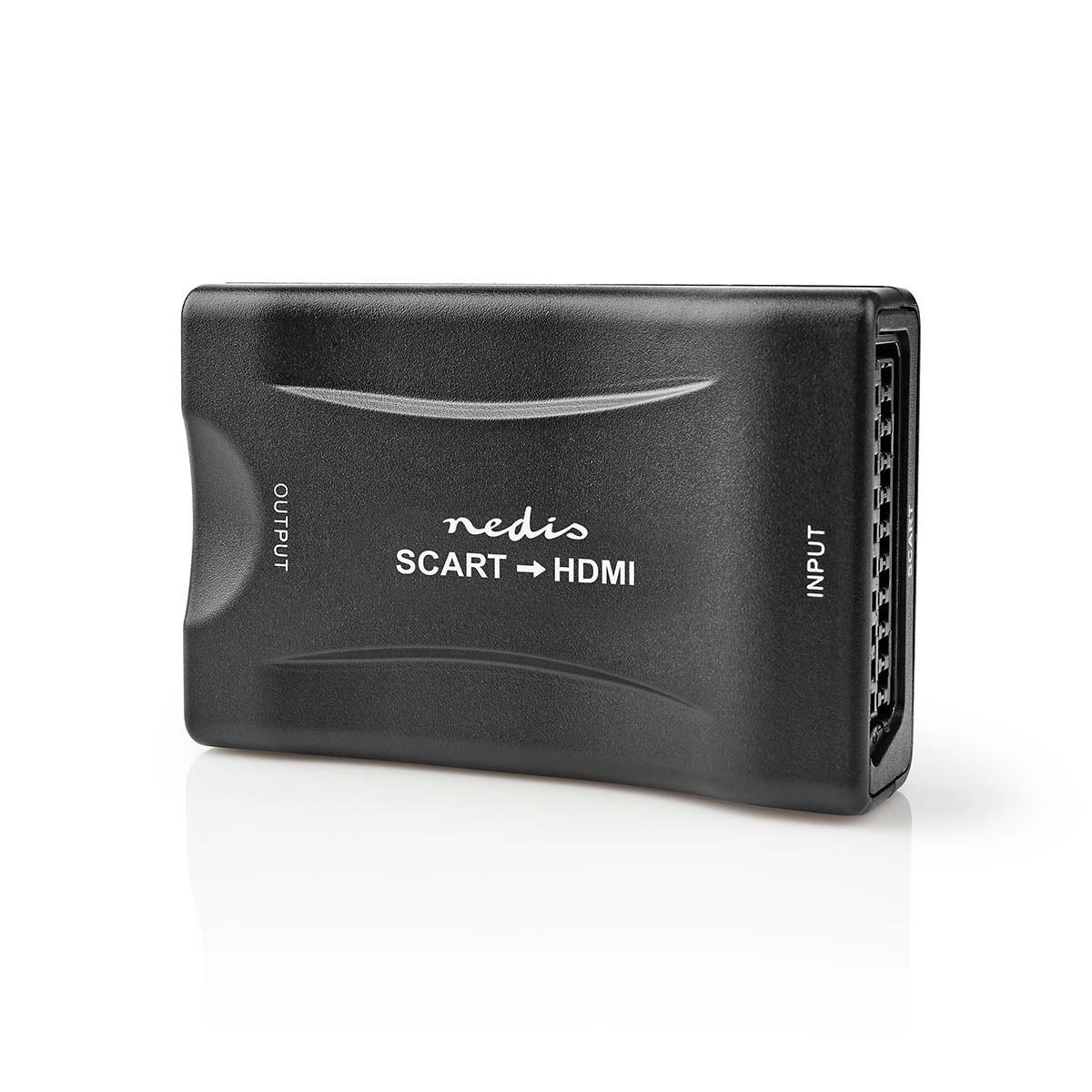 Image of Hdmi™ Konverter | Scart-buchse | Hdmi™ Ausgang | Einweg | 1080p | 1.2 Gbps | Abs | Schwarz Unisex 4.5X4.5X1.5CM