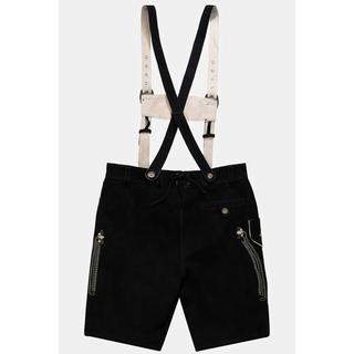 JP1880  Lederhosen in tradizionale stile Tracht in pelle vera con ricami 