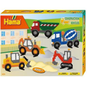 HAMA Bügelperlen Set Midi Baufahrzeuge