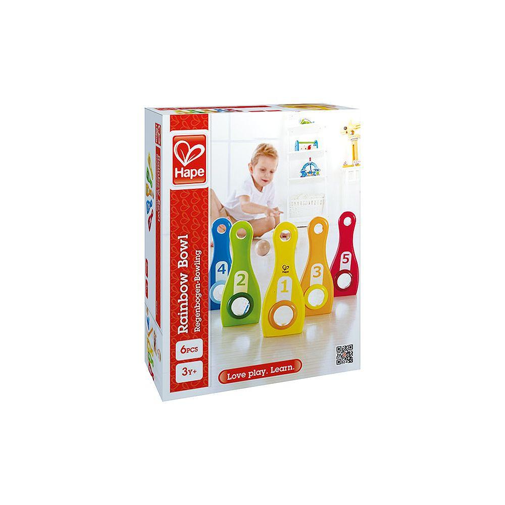 Hape  Spiele Rainbow Kegelspiel 