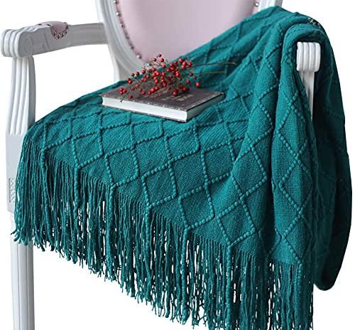 Alopini Living Blanket Soft Knit Wool Blanket Tassel Cuddle Blanket Sofa Blanket Sleep Blanket  