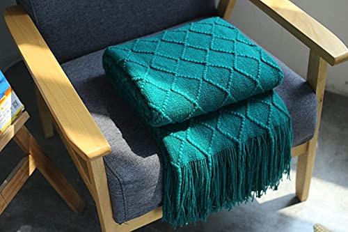 Alopini Coperta in Lana Morbida a Maglia con Nappe  