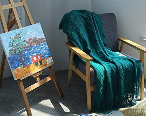 Alopini Coperta in Lana Morbida a Maglia con Nappe  