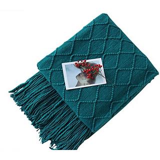 Alopini Coperta in Lana Morbida a Maglia con Nappe  