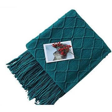 Living Blanket Soft Knit Wool Blanket Tassel Cuddle Blanket Sofa Blanket Sleep Blanket